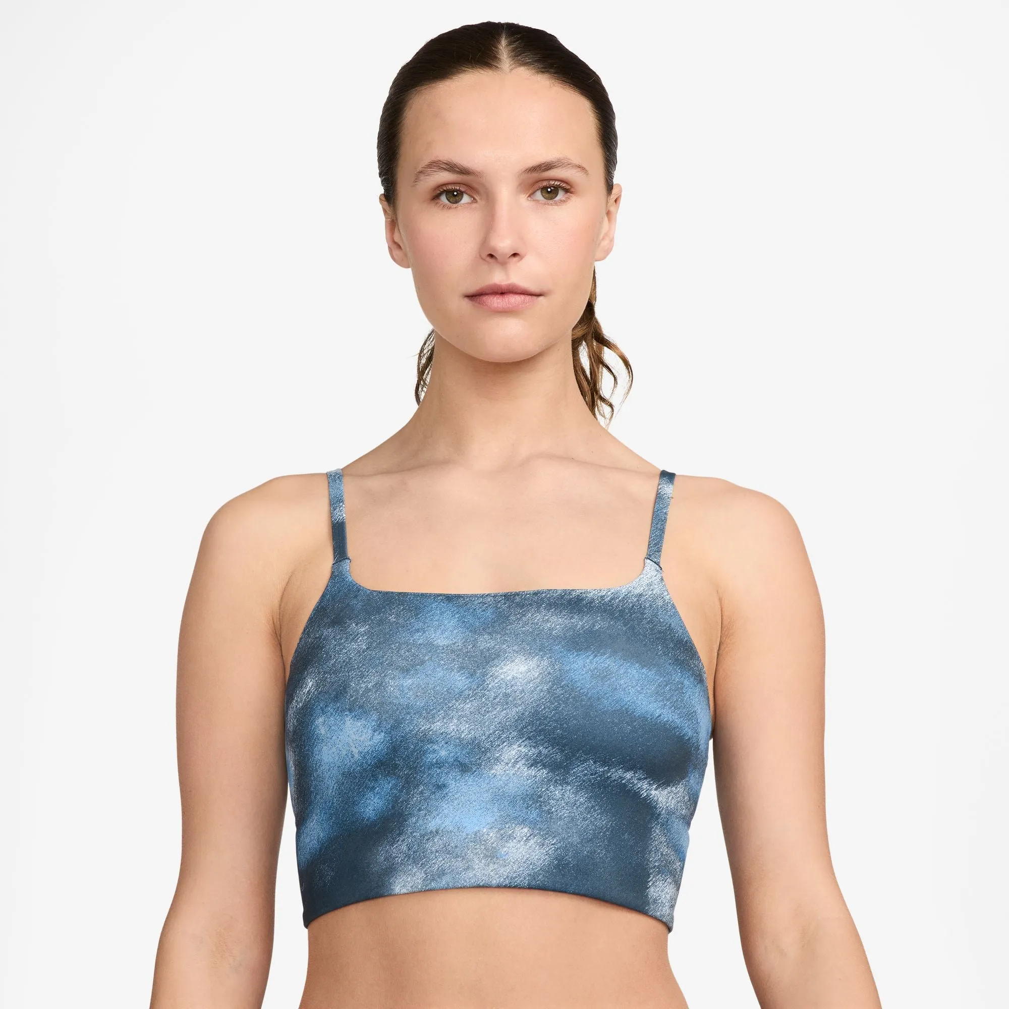 Adjustable Supportive Seamless Women's Nike One Convertible Longline Printed Bra
