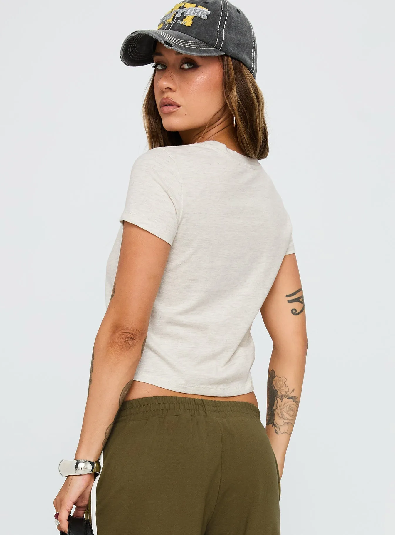 long sleeved Micah Tee Grey Marle