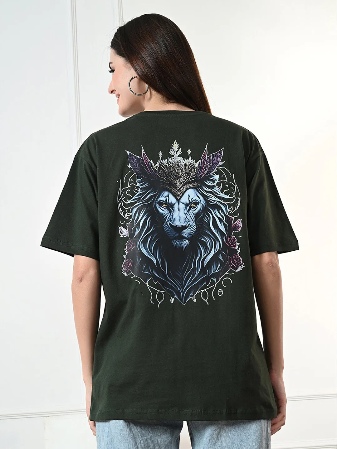 Classic 100% Cotton Lioness T-shirt ?C Green Running Gear