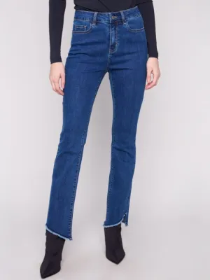 CHARLIE B BOOTCUT 5 POCKET JEAN - INDIGO FlexibleWaistband Regal Glow