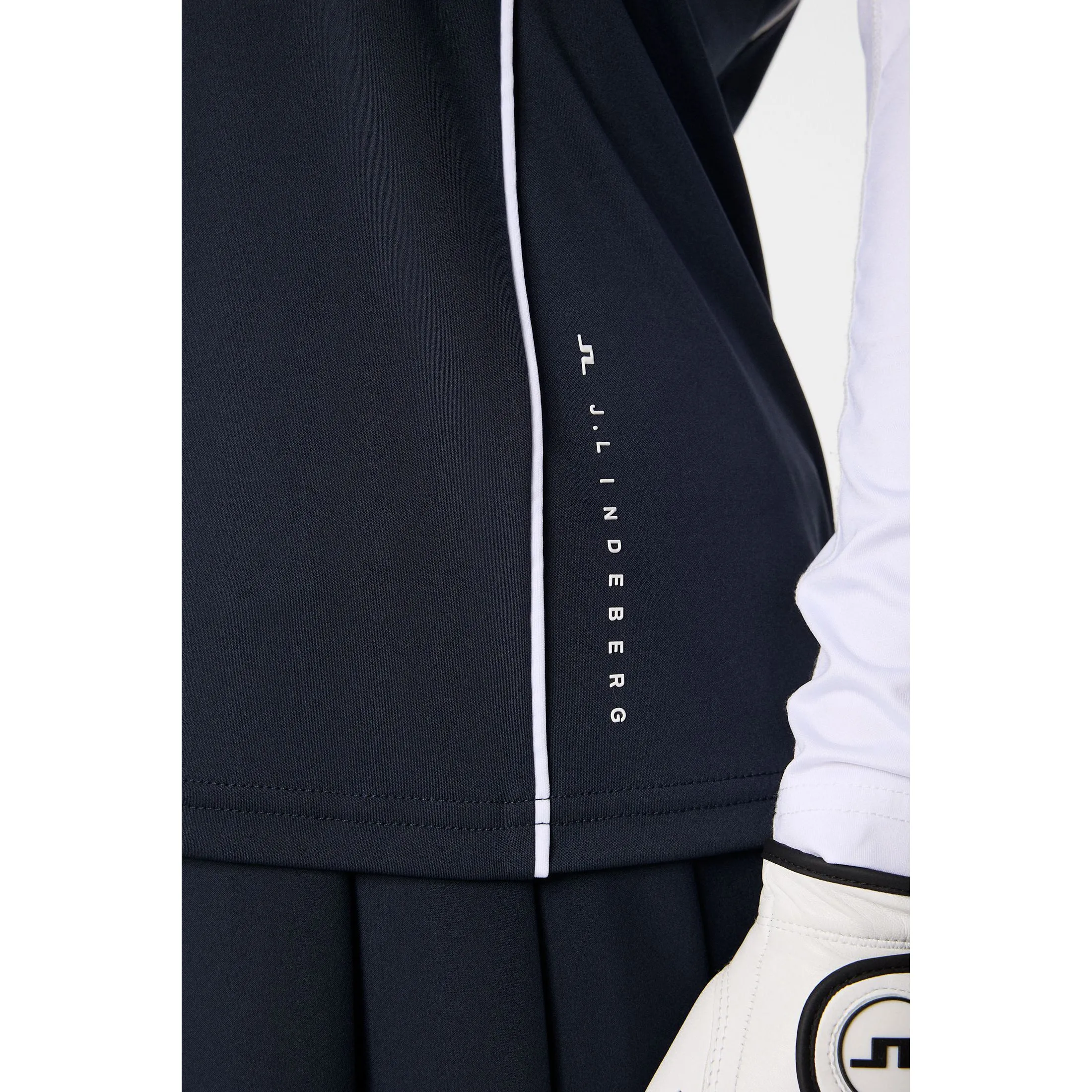 J.Lindeberg Women's Leyla Golf Polo Shirt - JL Navy Warm Hoodie