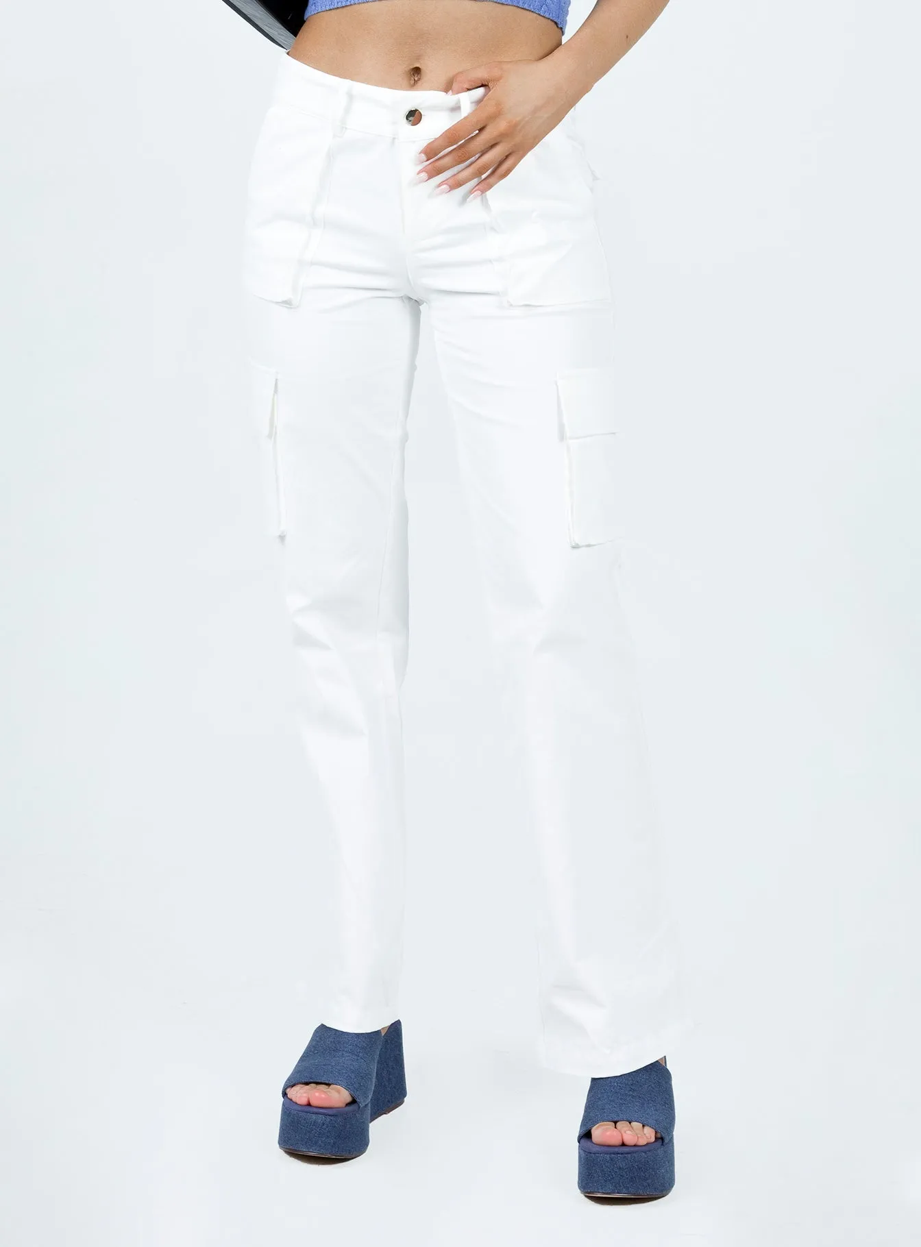 Mawson Bootleg Cargo Pant Ivory Gripper Waistband Chilly Day Comfort