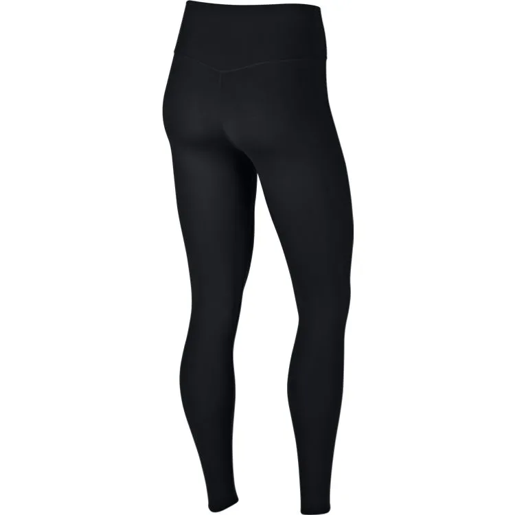 Casual Stretch Design Nike Womens One Luxe Mid-Rise Leggings - Black/Clear