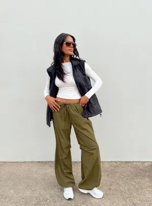 Somers Parachute Pant Khaki Layered Wear No Ride Fit