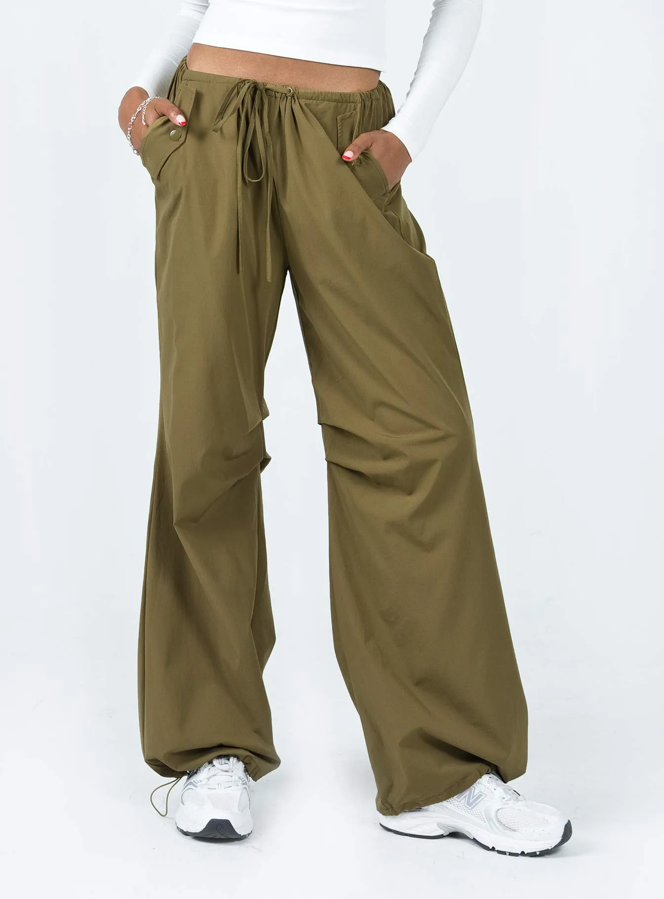 Water resistant coating Durable Activewear Somers Parachute Pant Khaki