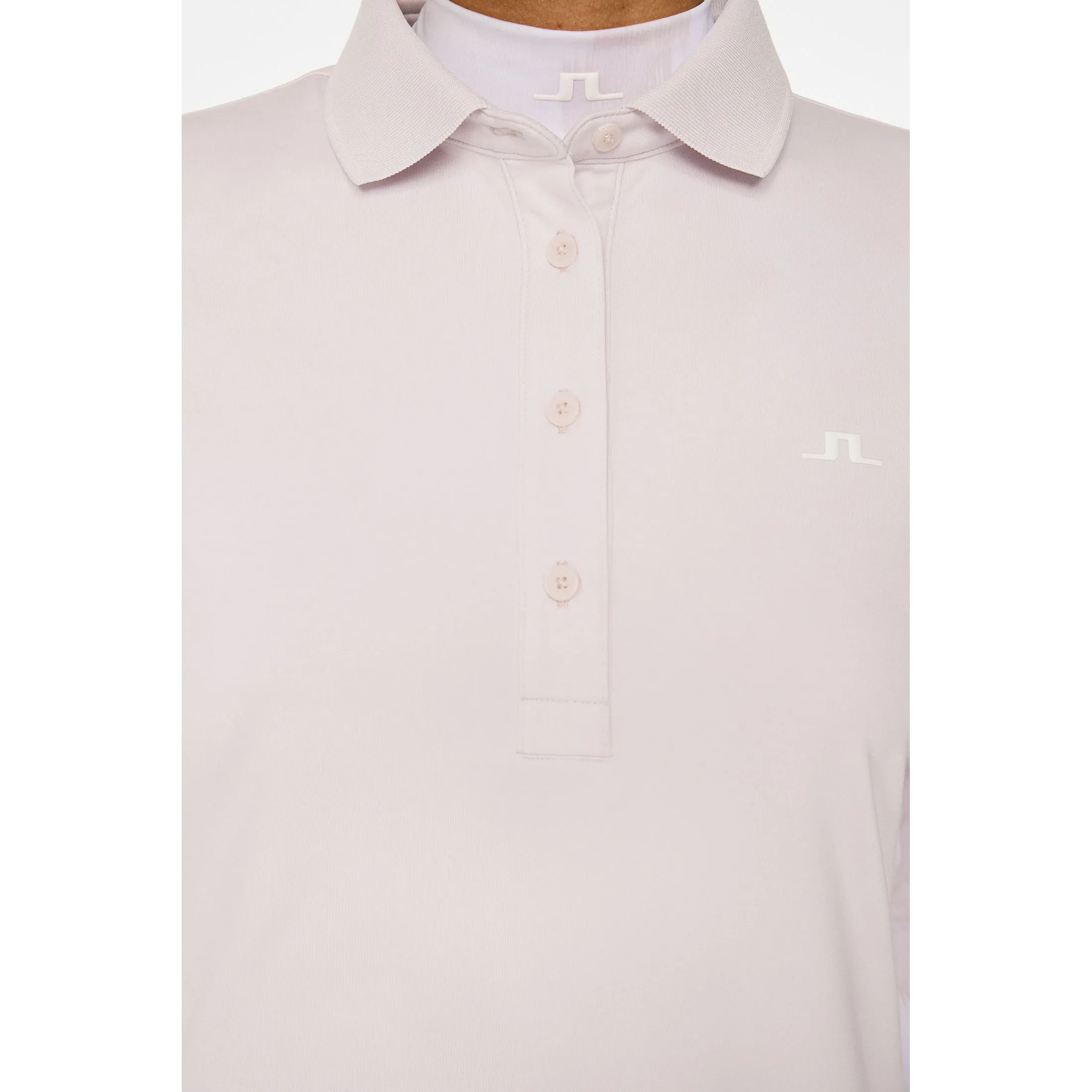 Light Layer J.Lindeberg Women's Cassie Golf Polo Shirt - Grey Lilac