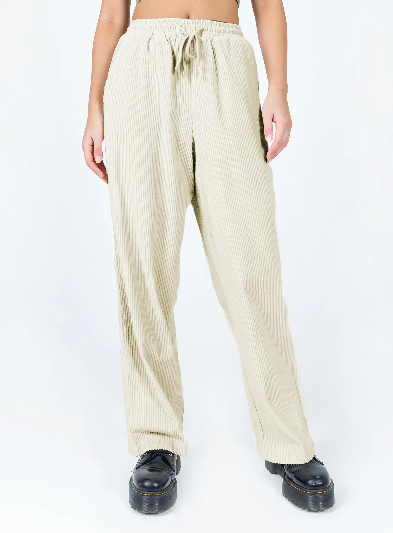 Relaxed Comfort Wear Nikita Cord Pant Cream
