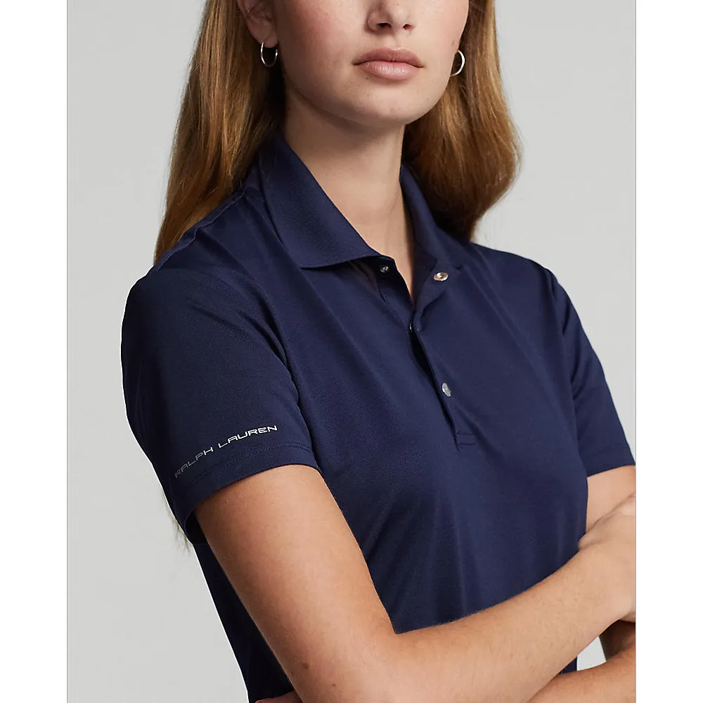RLX Ralph Lauren Women's Tour Performance Golf Shirt?- French Navy Event Vibe Star Fit