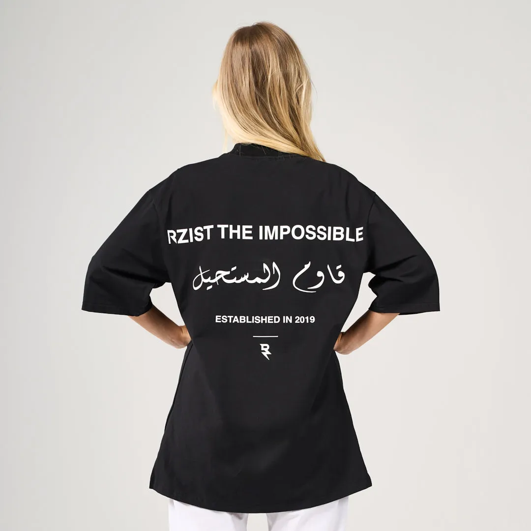 Valentine's Day Sporty Appeal The Impossible Oversized T-Shirt - Black