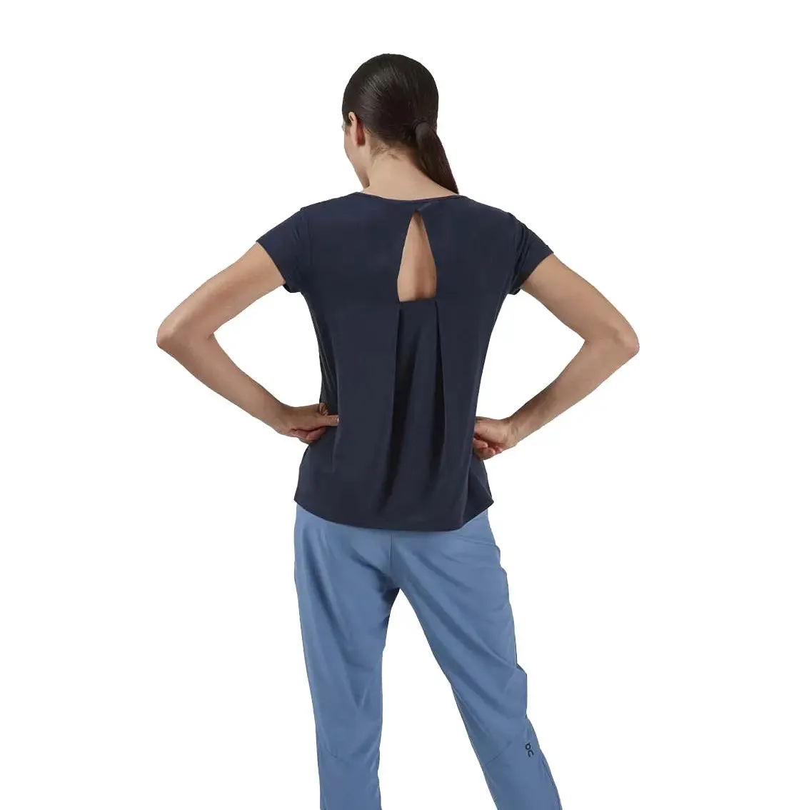 Womens On Running Active-T Breathe - Navy Perfect Fit Quick Change