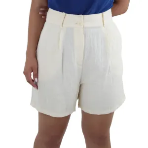Women's Regular Fit Short,Light Yellow Beach Vibe