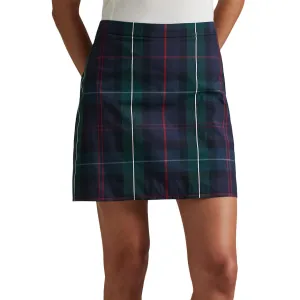 Draped Design Wrinkle Resistant RLX Ralph Lauren Women's Woven A-Line Golf Skort - Tartan