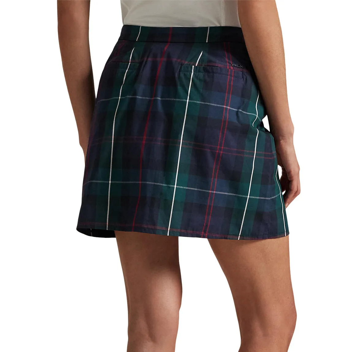 Style Fusion RLX Ralph Lauren Women's Woven A-Line Golf Skort - Tartan