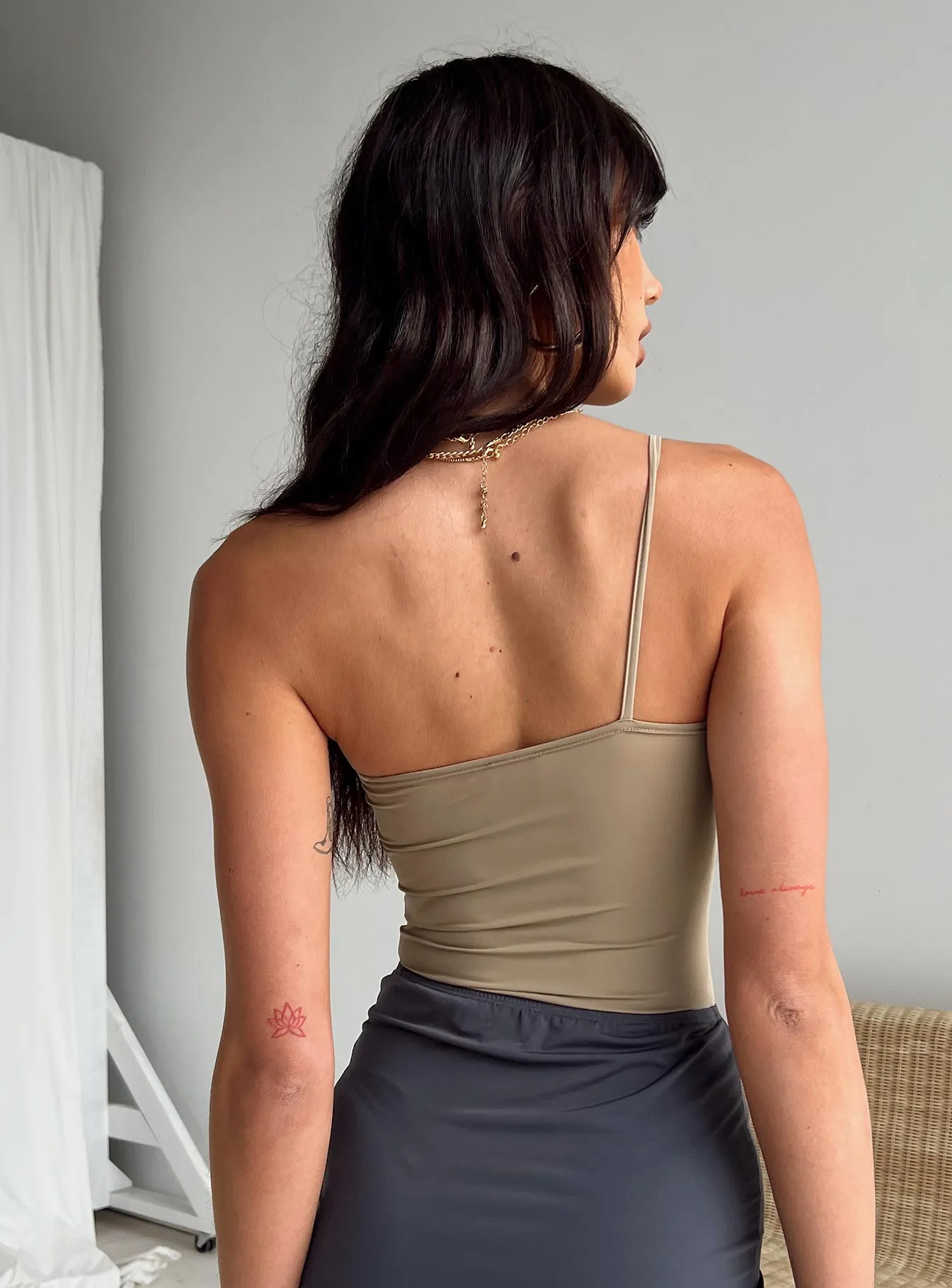 Hutter Bodysuit Beige vacation bodysuit layered bodysuit