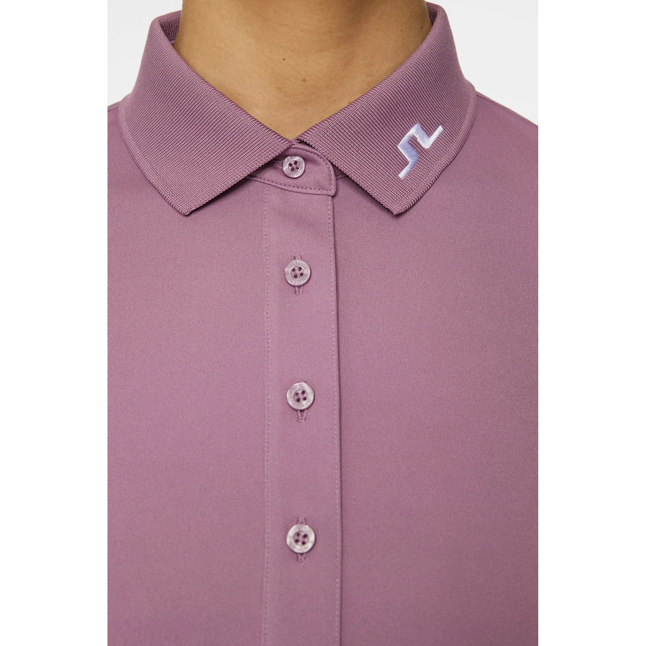 Comfort Fit J.Lindeberg Women's Tour Tech Golf Polo Shirt - Very Grape
