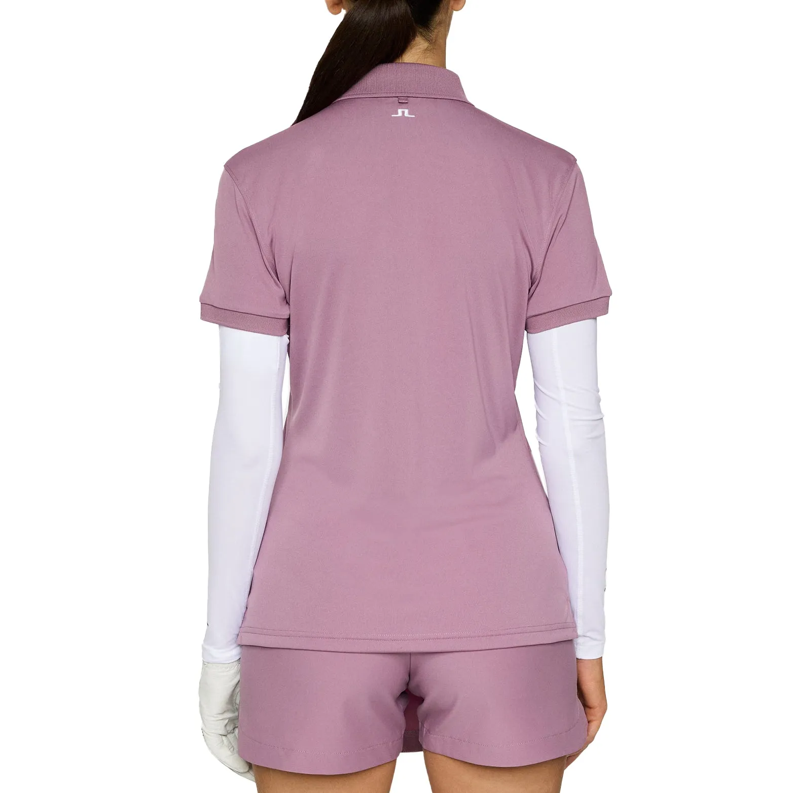 J.Lindeberg Women's Tour Tech Golf Polo Shirt - Very Grape NonSlipTrims Trendy Hat