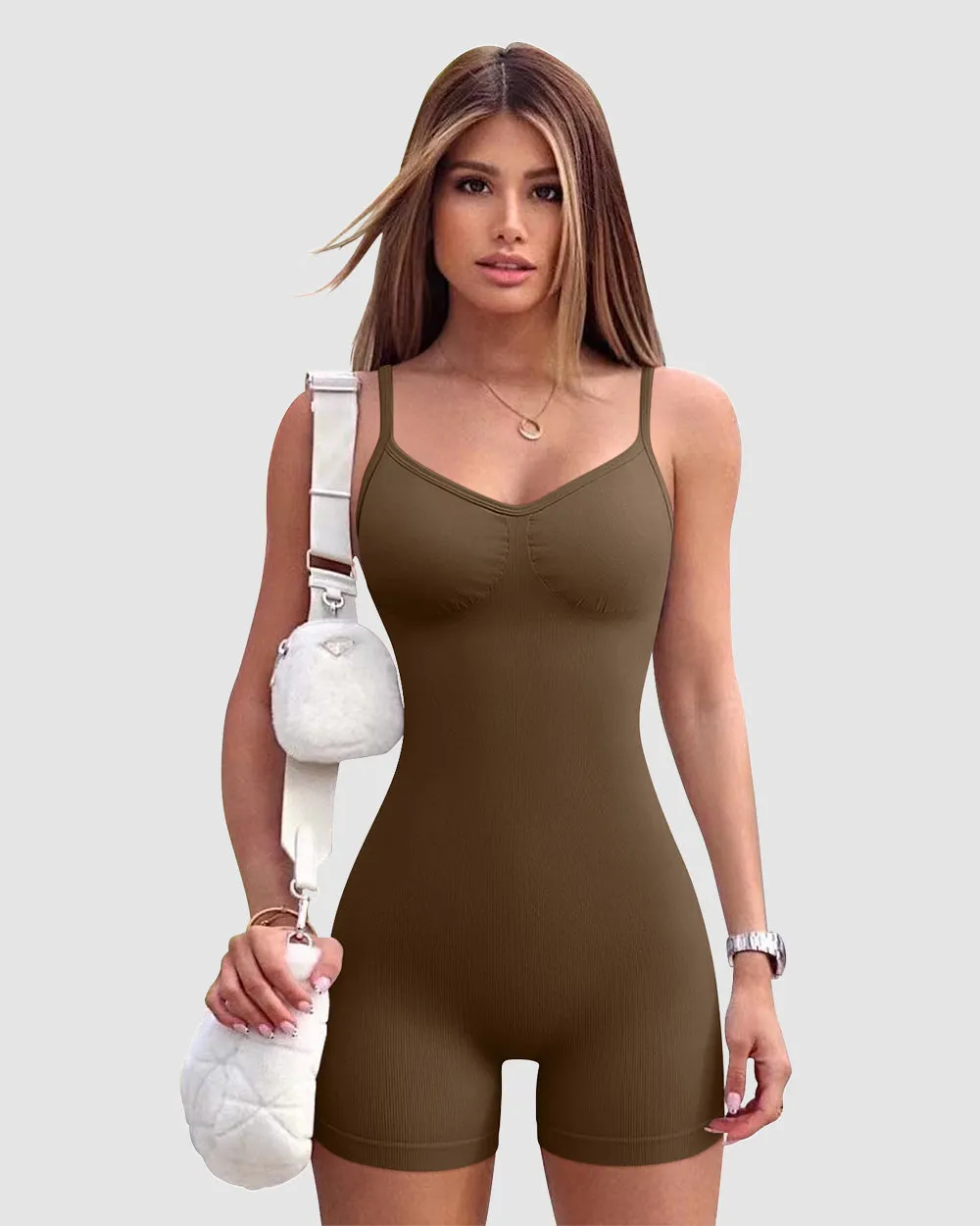 Home Friends Sleeveless V Neck  Jumpsuits