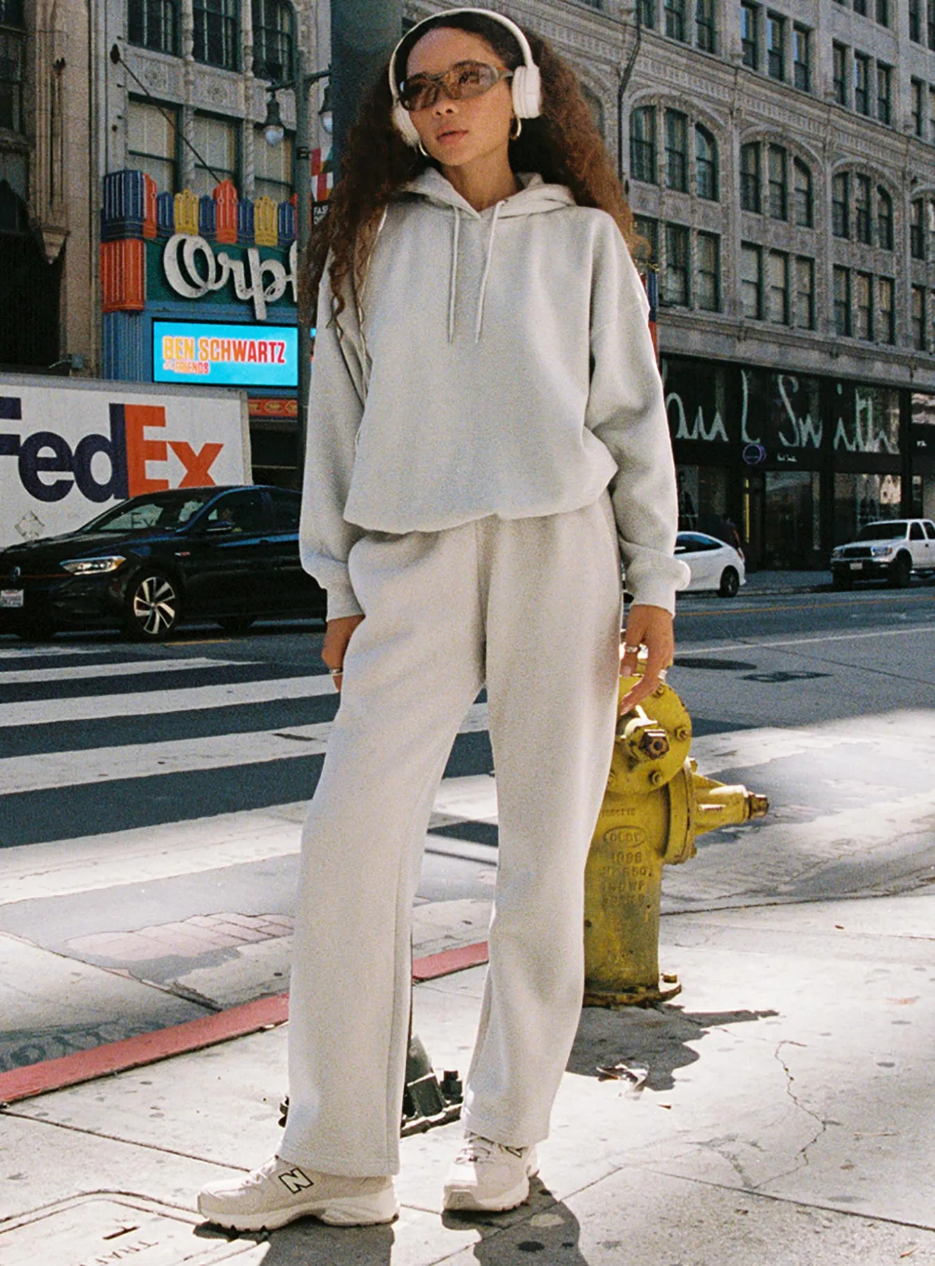 Arya Straight Leg Track Pants Grey Urban Style