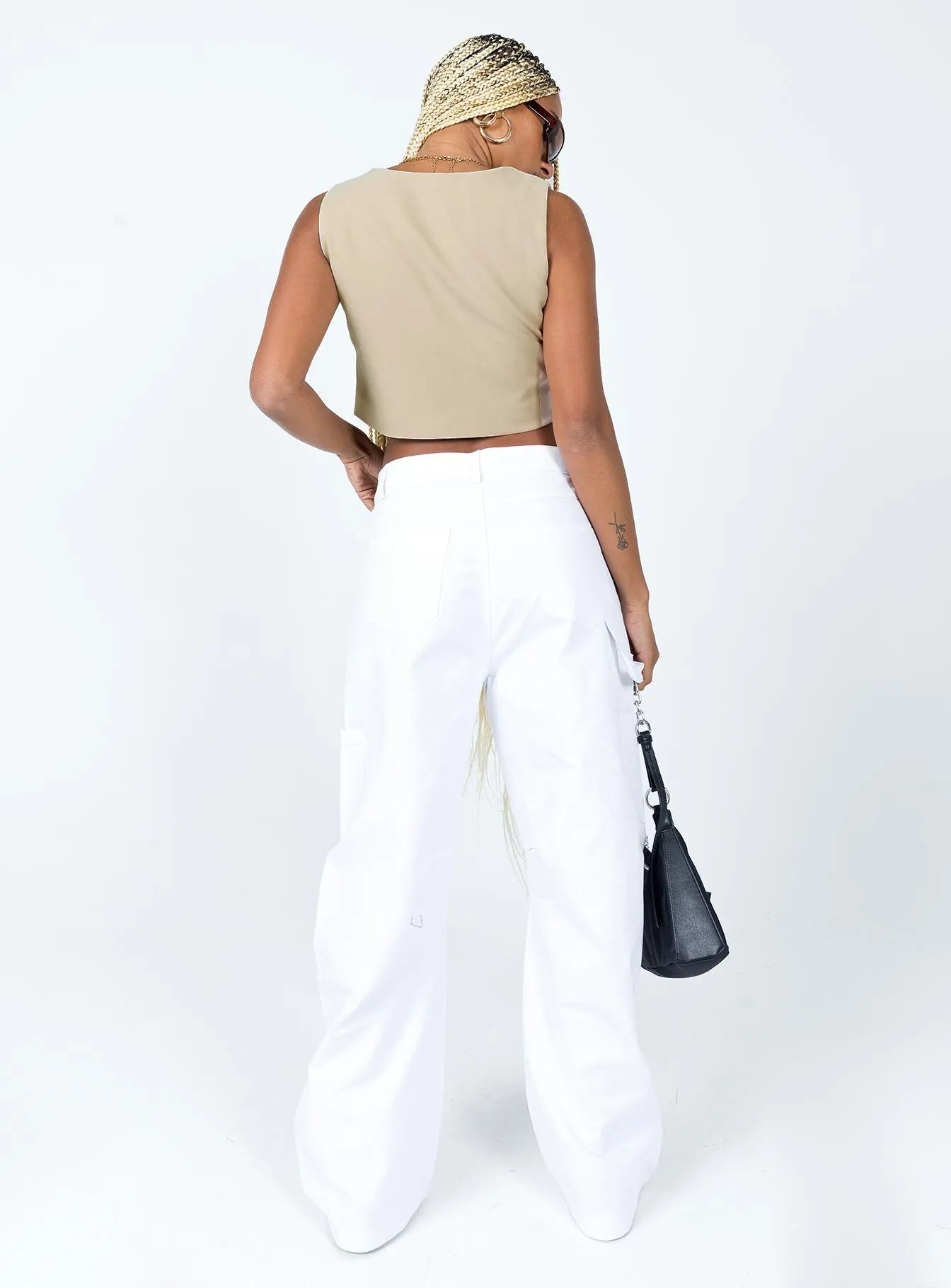 Miami Vice Pant White Eco Friendly Dye Process