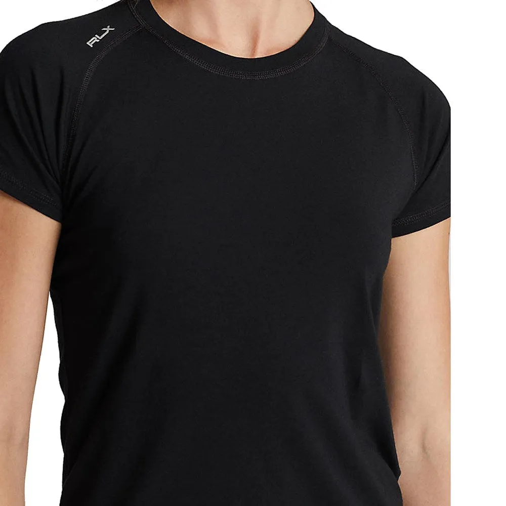 Future Edge Scandi Clean RLX Ralph Lauren Women's Stretch Crew Tee - Polo Black