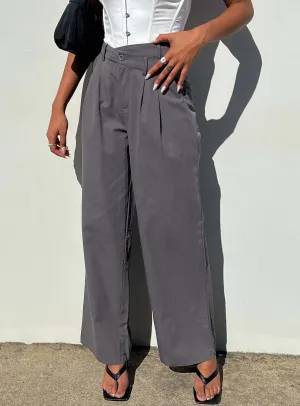 Perfect Stretch Mertyl Assymetric Pants Slate