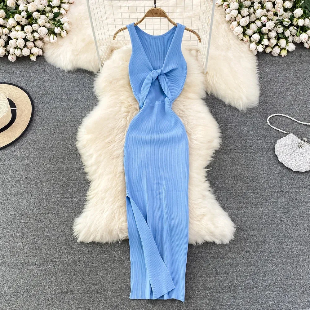 Satin-Edge Style Black Sexy Slit Spaghetti Strap Women Long Casual Maxi Dresses For Ladies