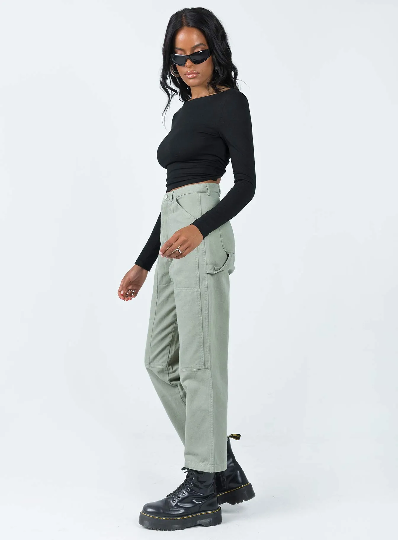 Dropouts Cargo Pants Green Shape Flex