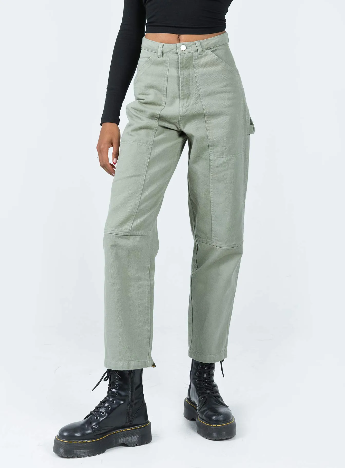 Smart Motion Dropouts Cargo Pants Green