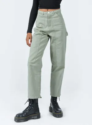 Smart Motion Dropouts Cargo Pants Green
