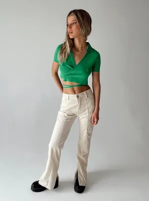 Casual Must-Have Performance Stretch Michael Cord Pants Beige