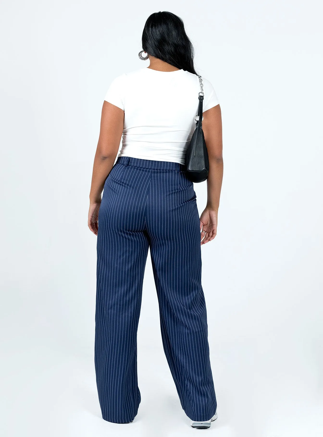 Archer Pants Pinstripe Navy Casual Comfort Wear
