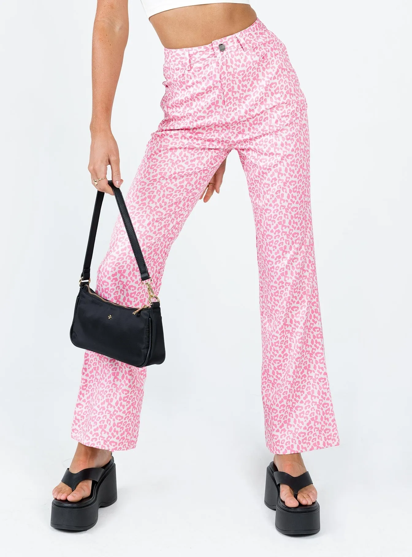 Ryllie Pants Pink Elastic Fit