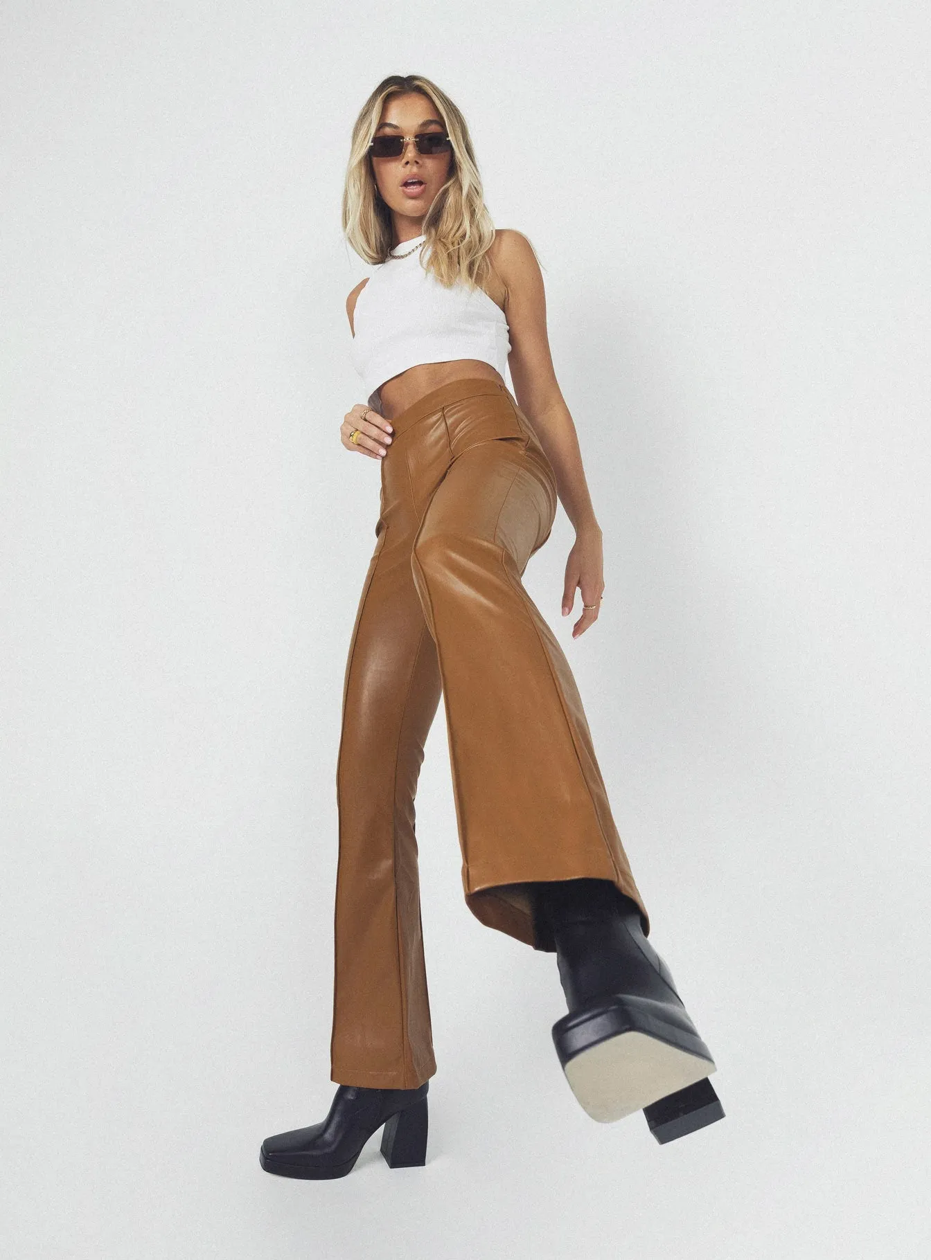 Tight Cut Walk Friendly Braden Pants Brown