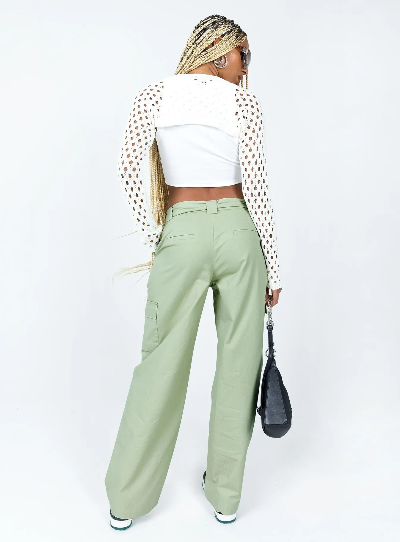Blackout fabric Jayde Pants Green
