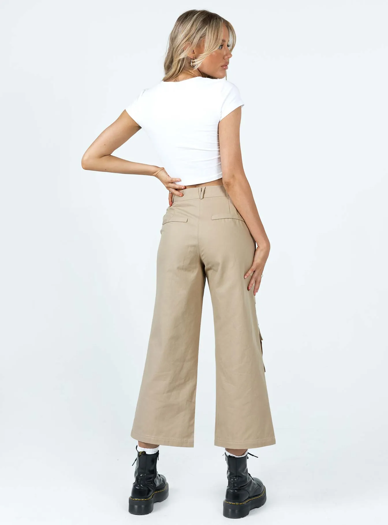 Anti Pilling Treatment Odor Resistant Treatment Cepora Pants Beige