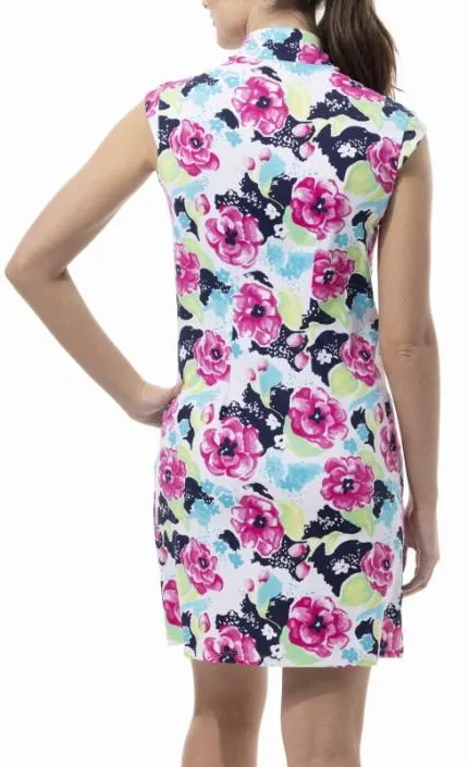Elegant Layers Bright-colored piece New San Soleil SolSTyle Cool 36" Golf Dress- Camellia Pink MSP$138