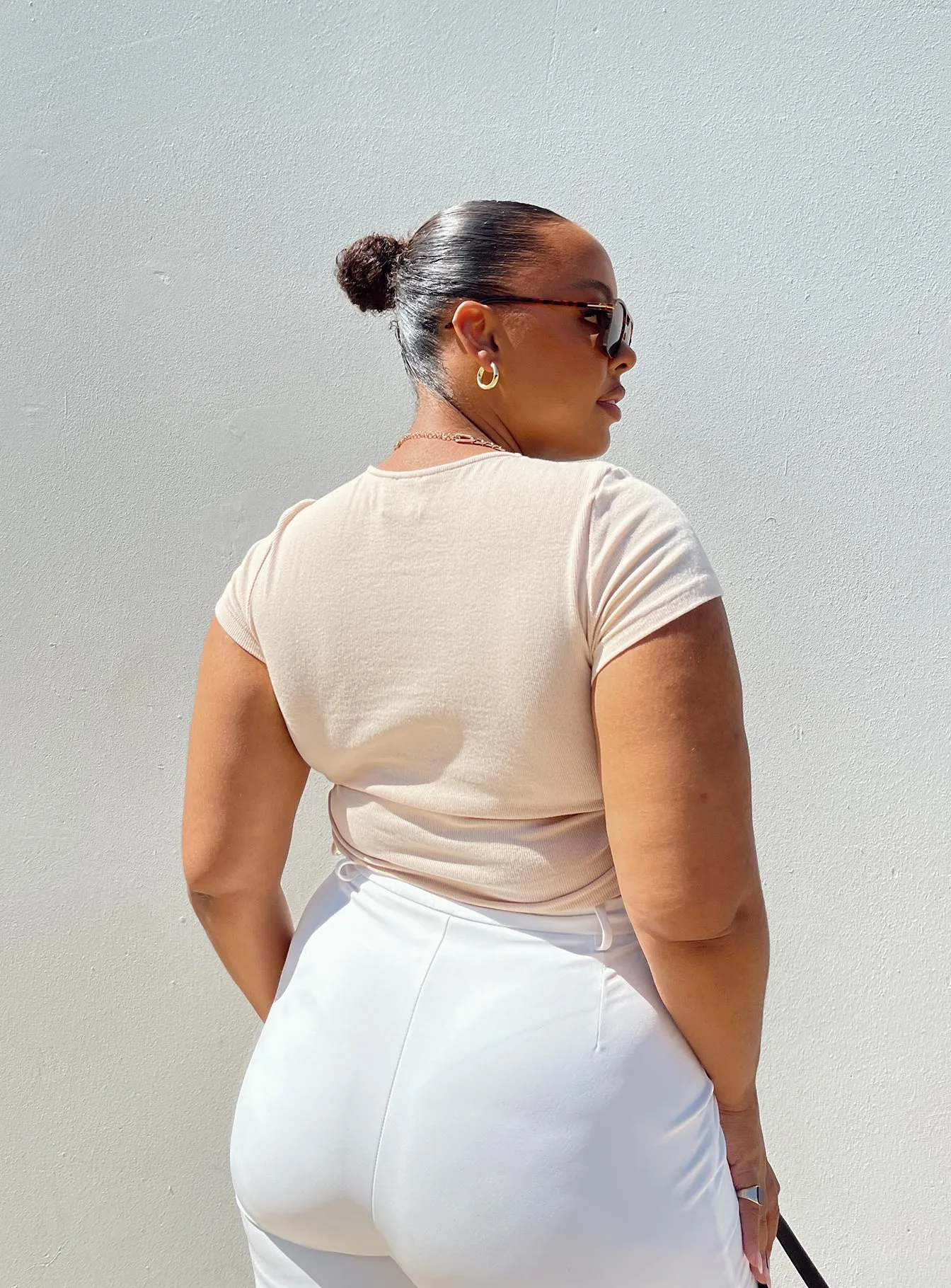 Yoga flexibility Evant Tee Cream Curve