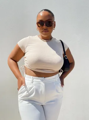 Moisture wicking Evant Tee Cream Curve