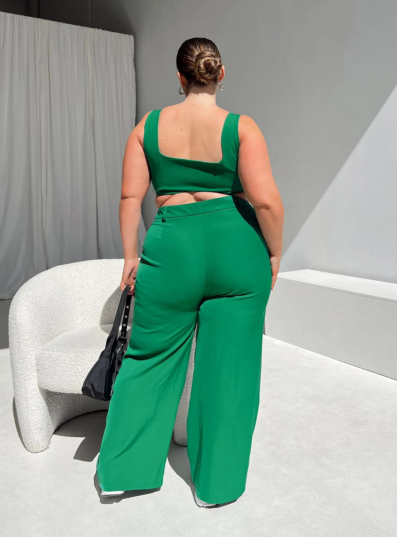 Stretchy Waist Huxley Set Green Curve