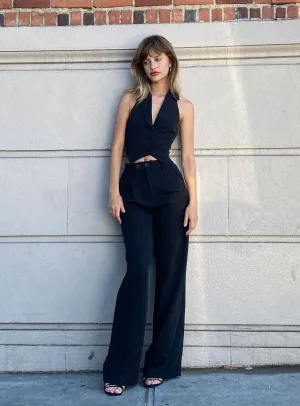 Simple and Cozy Soft Wear Zia Set Black