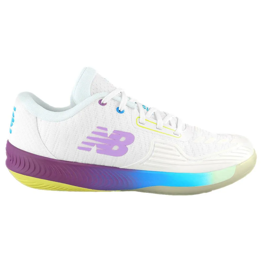 Ankle Support Structure Pressure Distribution Midsole New Balance Women's FuelCell 996v5 - White/Fade Purple