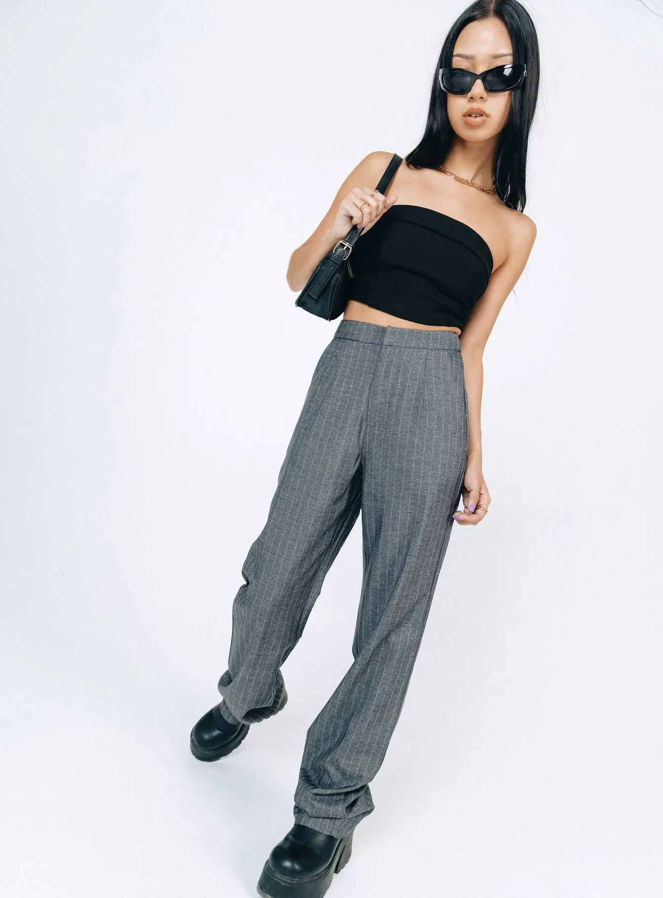 Ramone Pants Slate Comfortable Waistband Sporty Layer