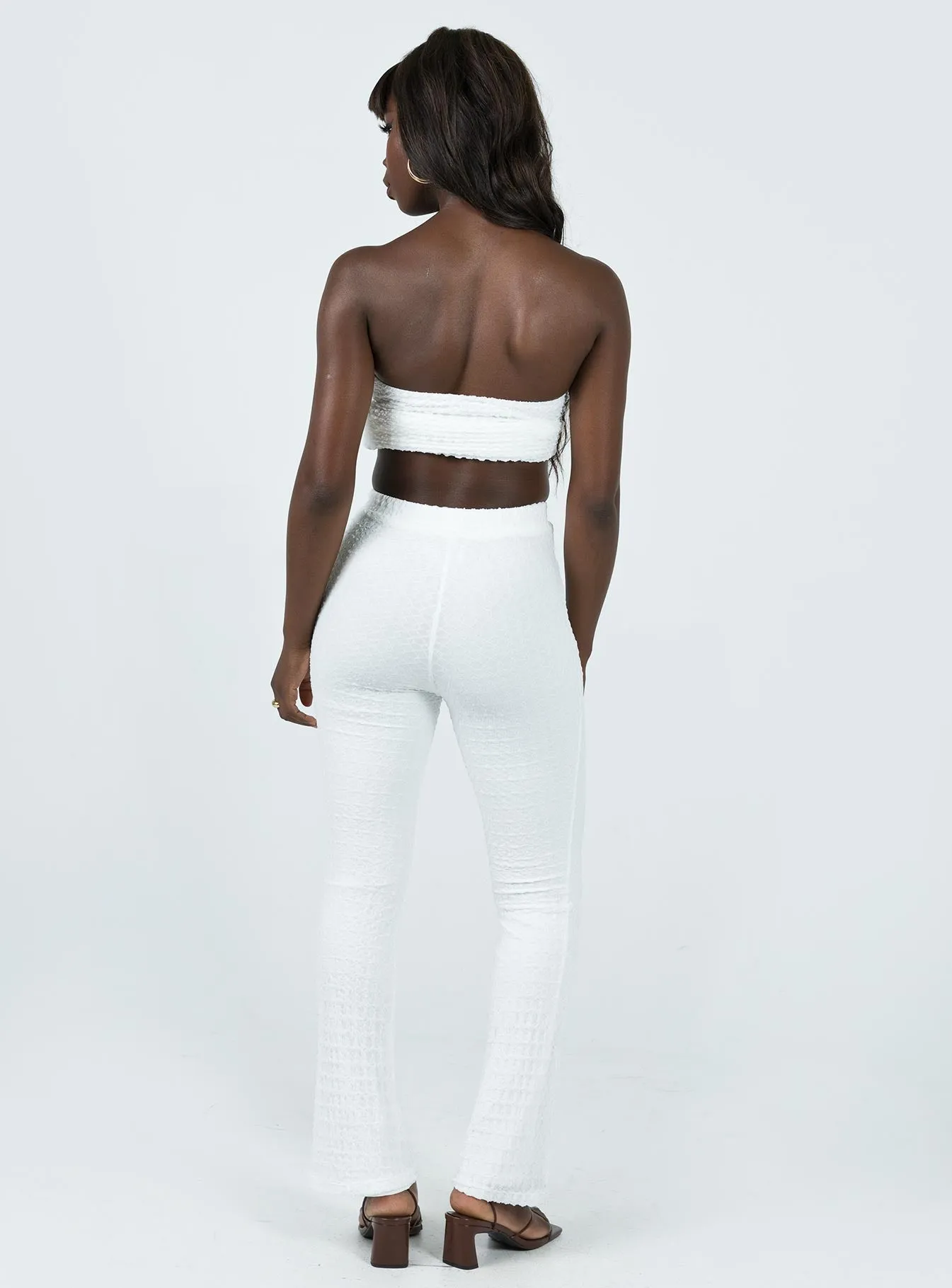 Rayon drape Vereen Pants White
