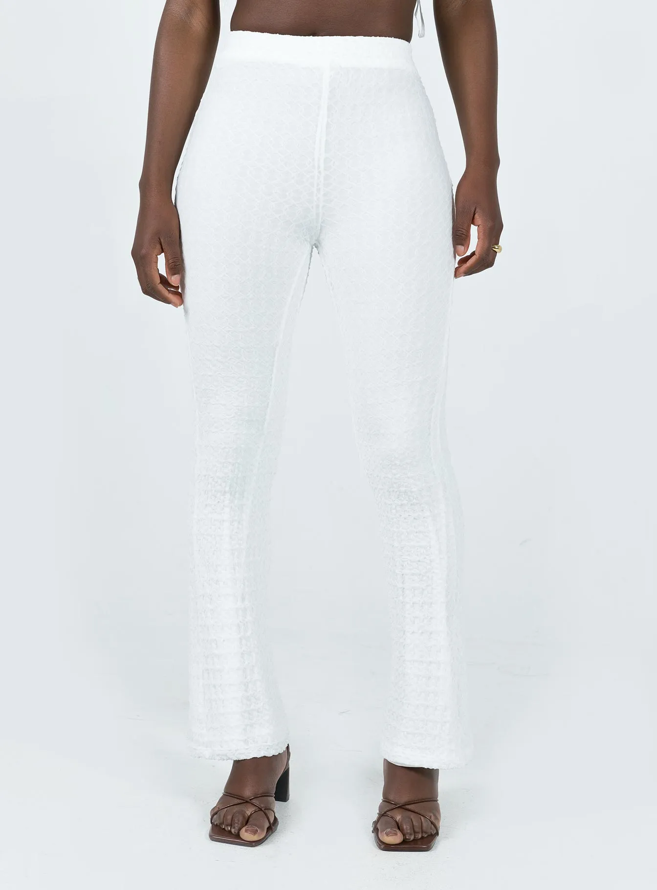 Vereen Pants White AbrasionResistantPanels Cropped hem