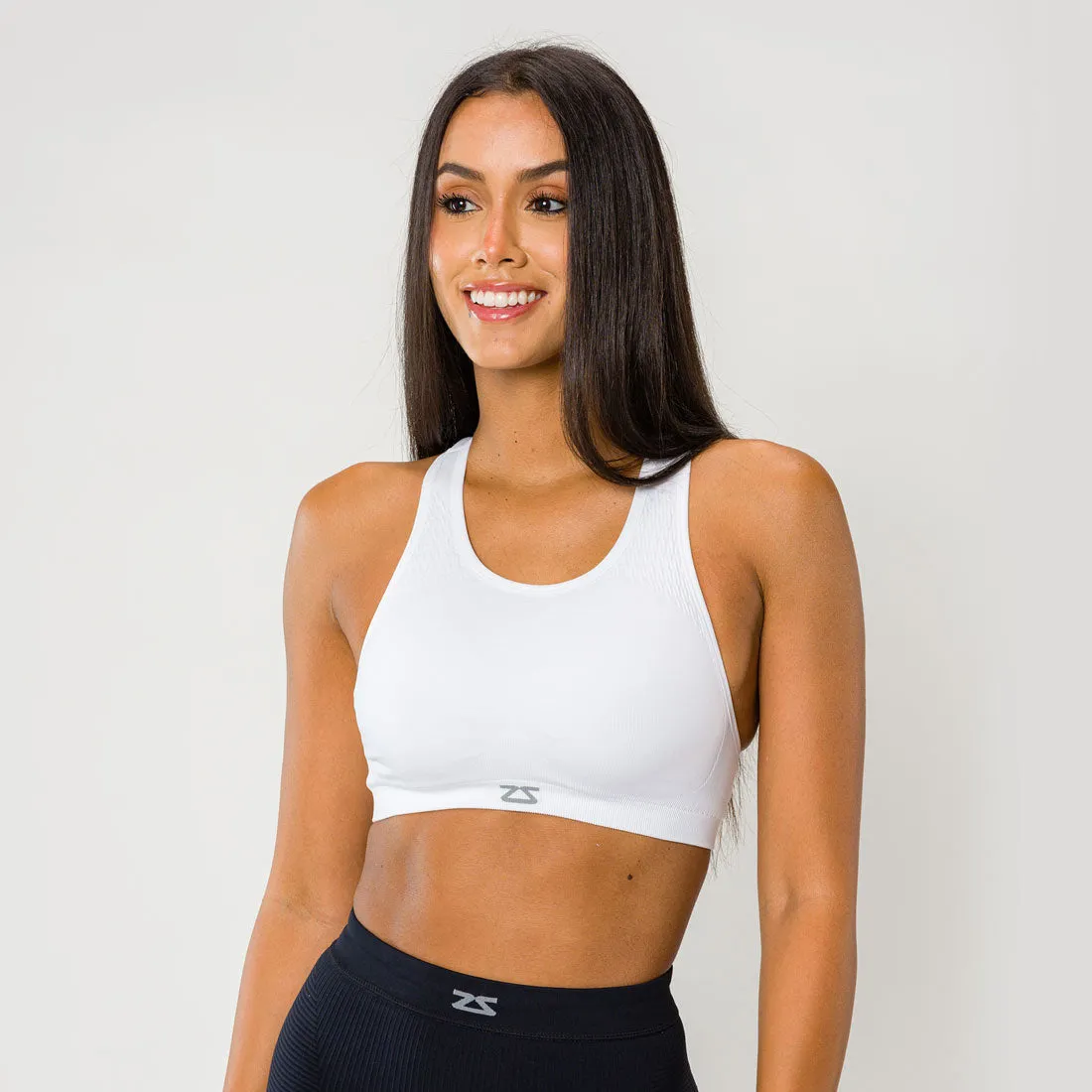 High neck seams Matching Set Zensah Seamless Sports Bra