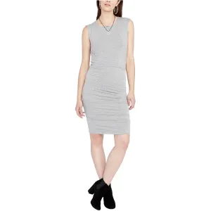 Softly Structured Lounge Base Women's Draped Bodycon Dress,Light Grey