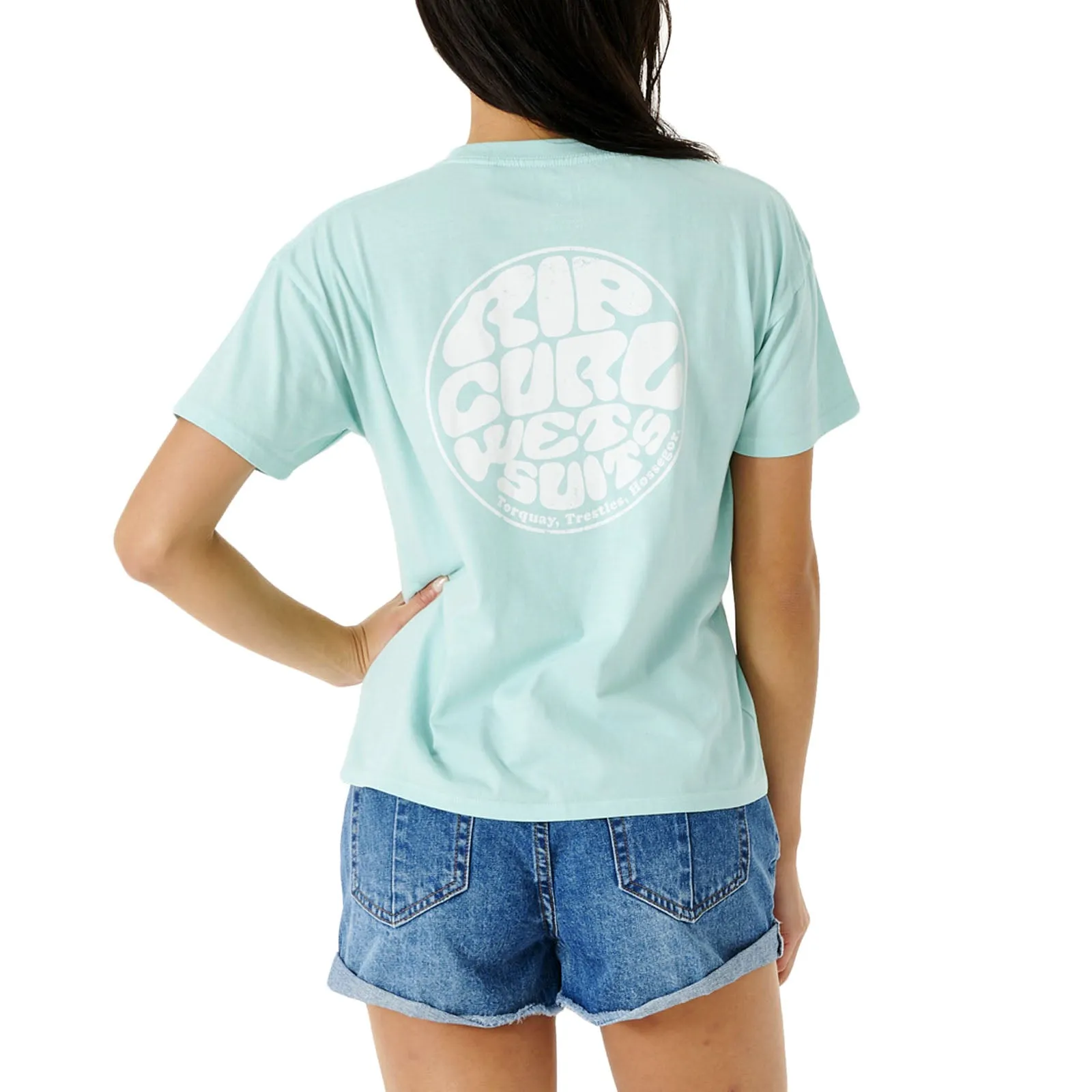 Snag Resistant Surface Rip Curl Womens Wettie Icon Relaxed T-Shirt