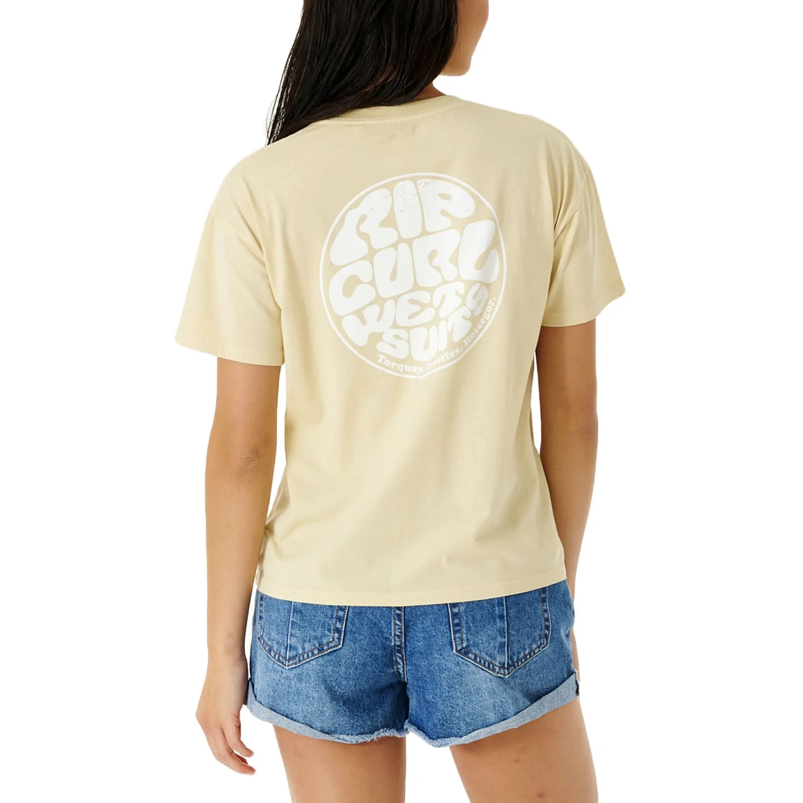 Cozy Waist Rip Curl Womens Wettie Icon Relaxed T-Shirt