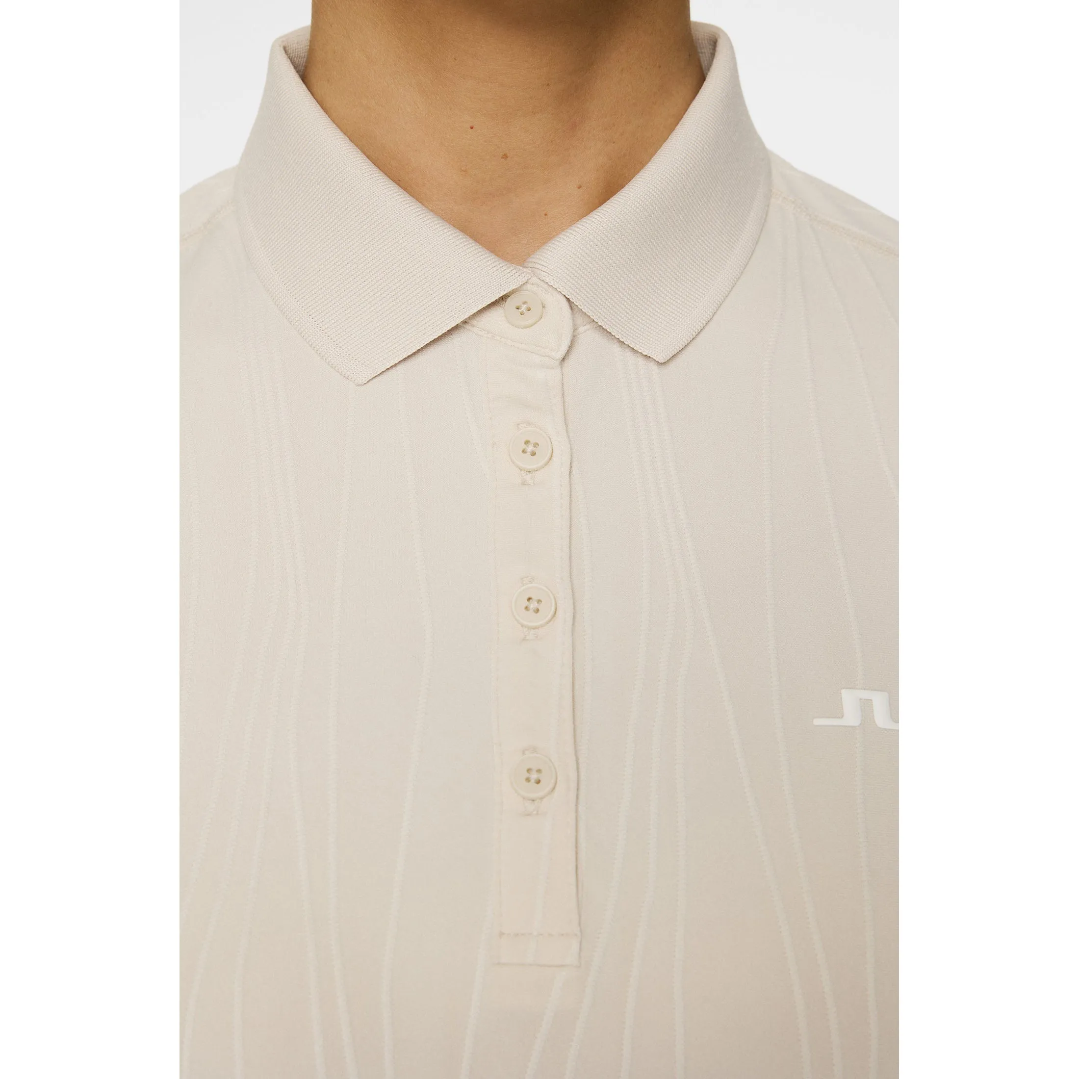 OdorControlClothing Swim Easy J.Lindeberg Women's Izara Golf Polo Shirt - Moonbeam