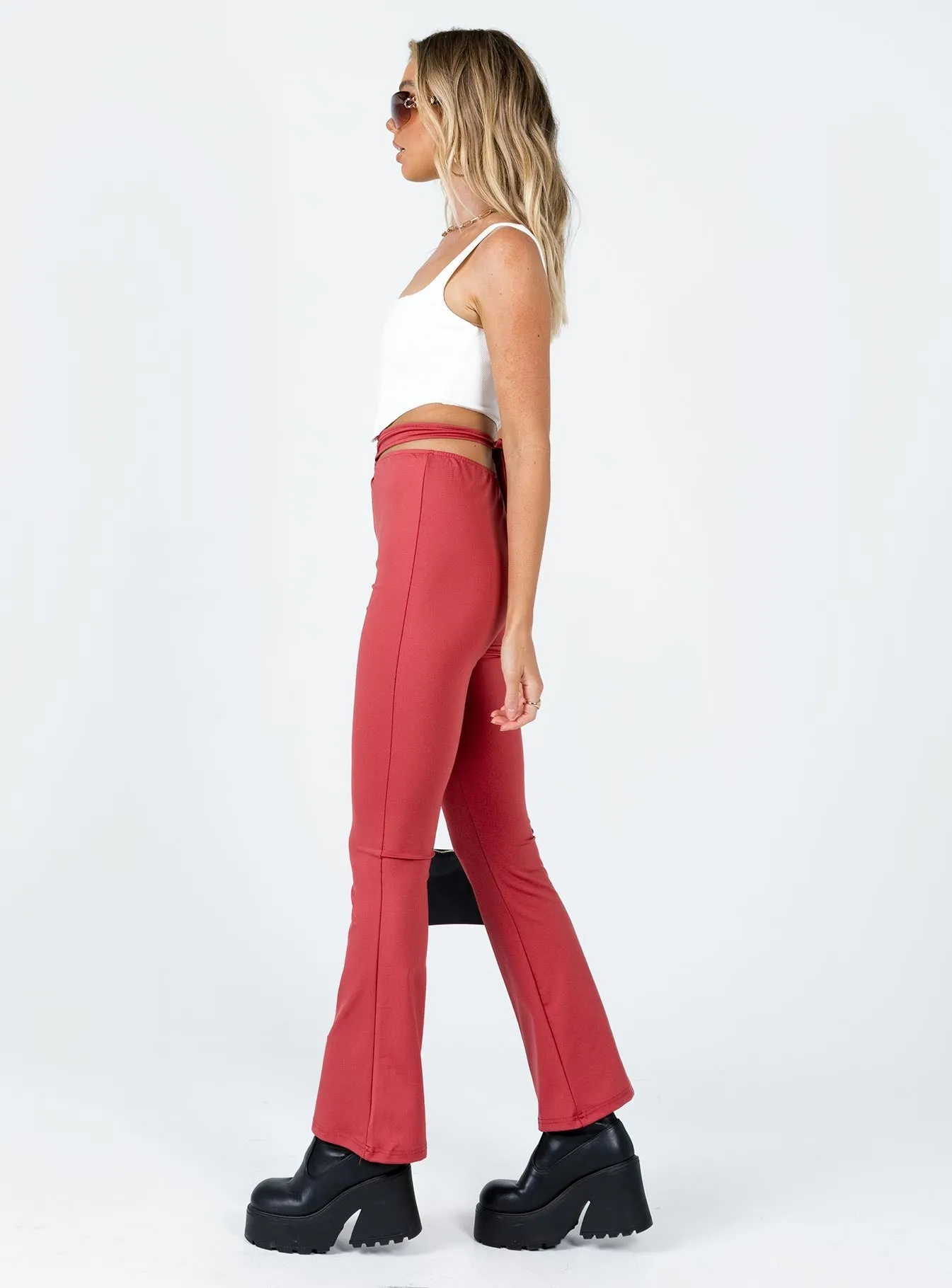 Kyra Pants Red Quick Pack